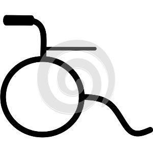 Wheelchair flat icon. Vector wheelchair icon. Attractive and Beautifully or Faithfully Designed Wheelchair Icon. Wheelchair, handi