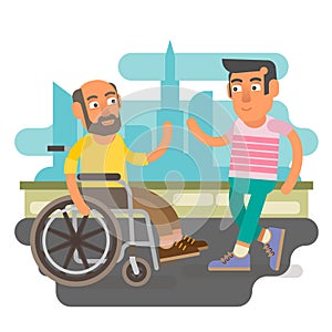 Wheelchair friends