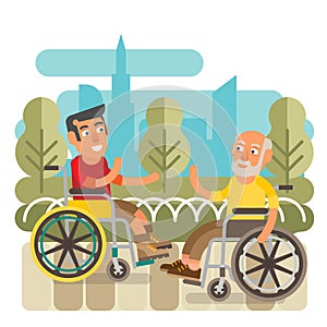 Wheelchair friends