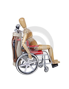 Invalidní vozík a kříže 