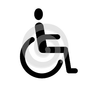 Wheelchair or handicapped person icon