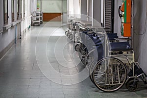 Wheelchair in the hospital