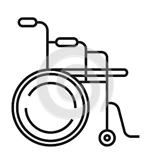 Wheelchair icon are shown.Orthopaedic rehabilitation icon vector