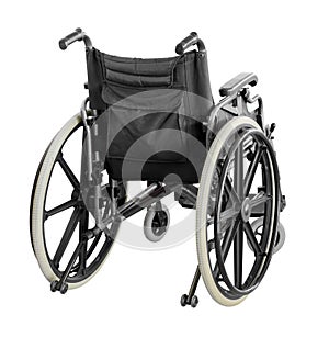 Wheelchair isolated on white background with clipping path