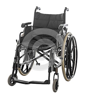 Wheelchair isolated on white background with clipping path