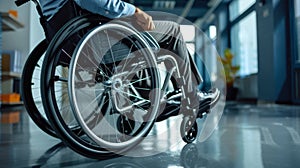 The wheelchair in office.AI generated image