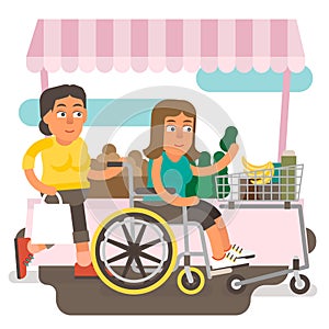 Wheelchair shopping