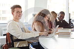 Wheelchair User in College