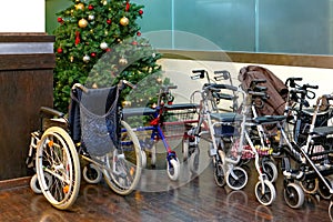 Wheelchair for a Xmas tree