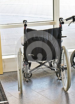 Wheelchairs in Sunderby Hospital