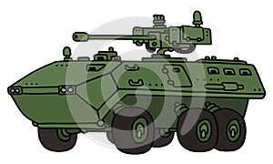 Wheeled armoured vehicle