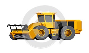 Wheeled mulcher vehicle icon