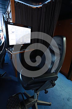 Wheelhouse in modern ship