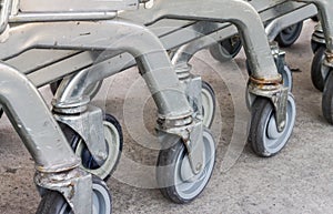 Wheels of the cart