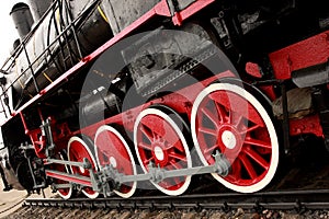 Wheels of the old express train