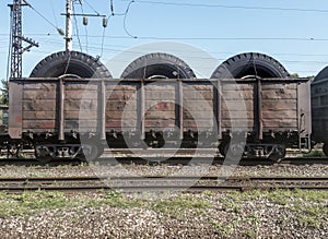 Wheels for trucks in a wagon for transportation