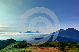 Where the beauty of nature combines with tranquility, Mount Prau, Indonesia.