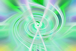 where imagination takes flight green blue magic design round whirl against the abstract twirl spiral rotational background space