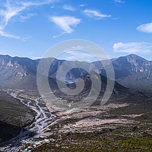 Where the sky meets the earth, Caves From Garcia, Nuevo LeÃÂ³n photo