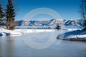 Where the Truckee River meets Lake Tahoe