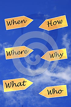 When, where, what, how, why, who