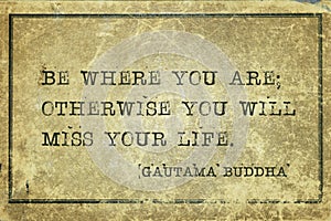 Where you are Buddha