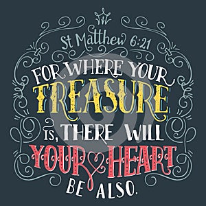 For where your treasure is bible quote