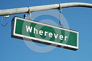 Wherever sign