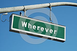 Wherever sign photo