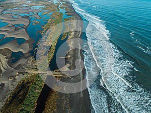 Whetland nea ocean in seventh region Maule in Chile