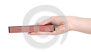 Whetstone knife in hand