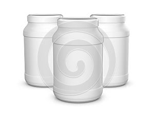 Whey protein containers