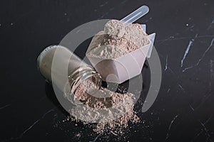 Whey protein powder nutritional bodybuilding product