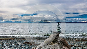 Whidbey Beach Cairn