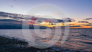 Whidbey Island sunset over Admiralty Inlet