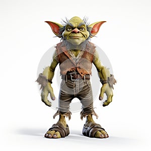 Whimsical 3d Rendering Of Yoda In The Style Of Brothers Grimm