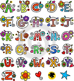 Whimsical Alphabet Monograms photo