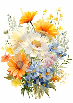 Whimsical Blooms: A Catalog of Soft and Subdued Daisies and Daff