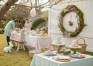Whimsical Easter Tablescapes with Pastel Elegance