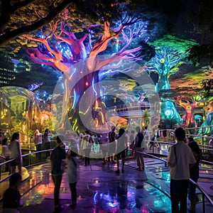 Whimsical Futuristic Park in Hong Kong