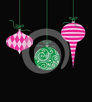 Whimsical Hanging Christmas Ornaments