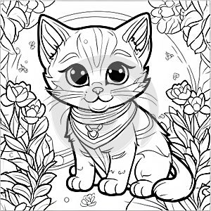 Whimsical Kitty Coloring Book: Playful Kids\' Fun