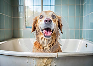A Whimsical Look at Dog Bath Time From Reluctant to Relaxed Canine Cleanliness Unveiled photo