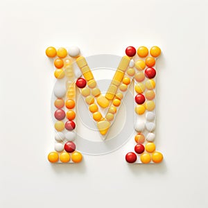 Whimsical Pill M: A Photorealistic Still Life Of Colorful Pills