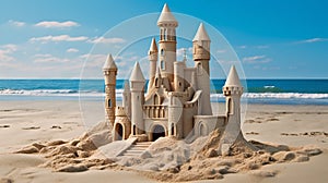 Whimsical Sandcastles by the Sea