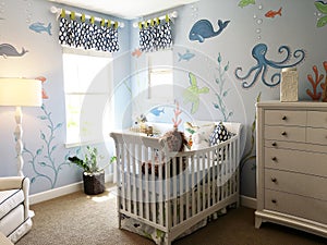Whimsical Sealife Baby's Room