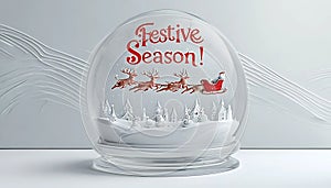 Whimsical Snowmen Village Christmas Card photo