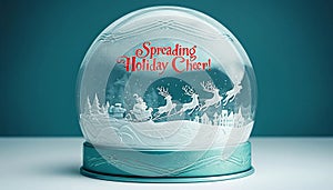 Whimsical Snowmen Village Christmas Card photo