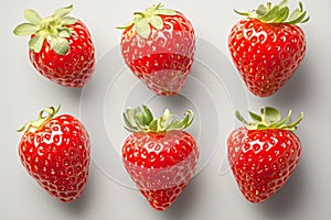 Whimsical strawberry composition with forks, a playful culinary arrangement