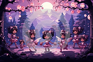 Whimsical sugarplum fairies, bringing sweetness and joy to the holiday season - Generative AI